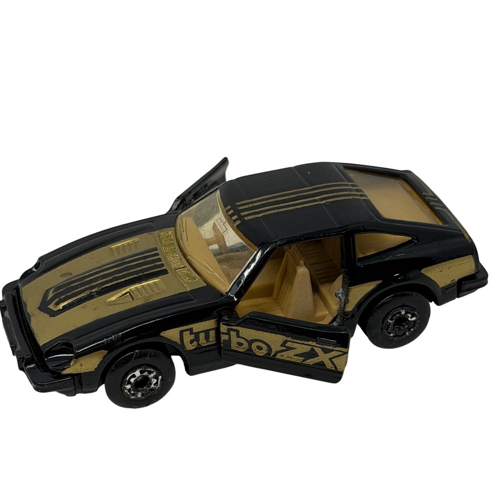 Vintage 1982 Matchbox Datsun 280ZX Turbo Diecast Car Black Gold 1/64 Macau